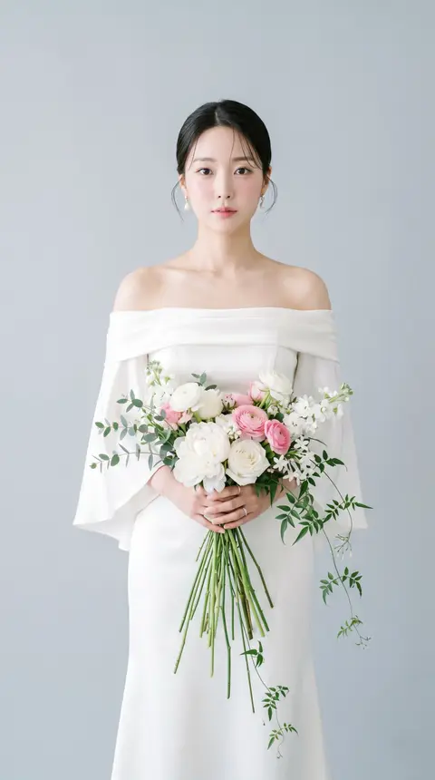 신부 오프숄더 풀신