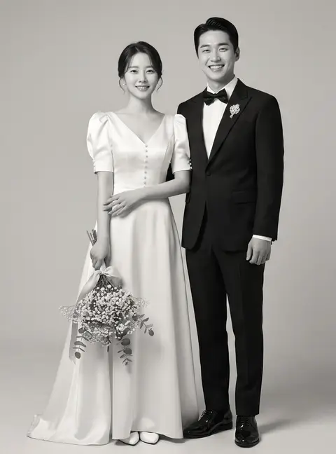 흑백 스튜디오 풀신